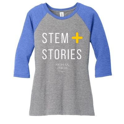 Stem + Stories Women's Tri-Blend 3/4-Sleeve Raglan Shirt