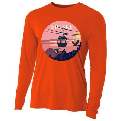 Snowboarding Skiing Snowboarder Skiier Gift Cooling Performance Long Sleeve Crew