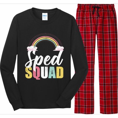 Sped Squad Sped Teacher Rainbow Special Education Teacher Gift Long Sleeve Pajama Set