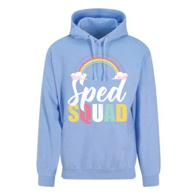 Sped Squad Sped Teacher Rainbow Special Education Teacher Gift Unisex Surf Hoodie