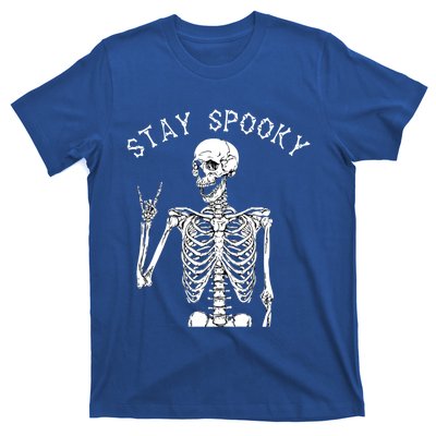 Stay Spooky Skeleton Great Gift Trick Treat Halloween Skull Hand Gift T-Shirt