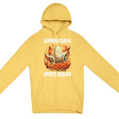 Supernatural Spirit Squad Spooky Halloween Ghouls Ghost Funny Gift Premium Pullover Hoodie