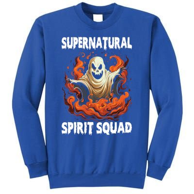 Supernatural Spirit Squad Spooky Halloween Ghouls Ghost Funny Gift Tall Sweatshirt