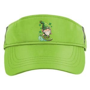 Surfing Skating St Patricks Day Gnome Cool Gift Adult Drive Performance Visor