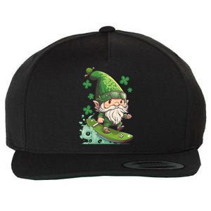 Surfing Skating St Patricks Day Gnome Cool Gift Wool Snapback Cap