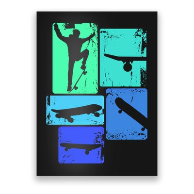 Skater Skateboarder Skateboard Gift Poster