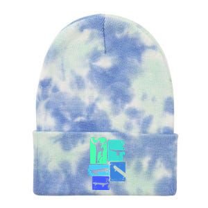 Skater Skateboarder Skateboard Gift Tie Dye 12in Knit Beanie