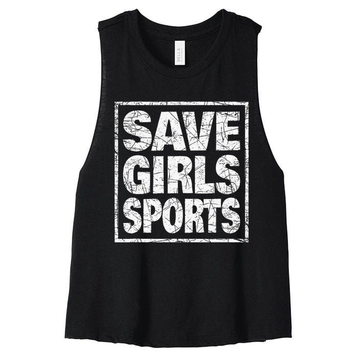 Save Sports Women's Racerback Cropped Tank