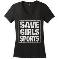 Save Sports Women's V-Neck T-Shirt