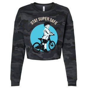 Stay Super Safe Cropped Pullover Crew