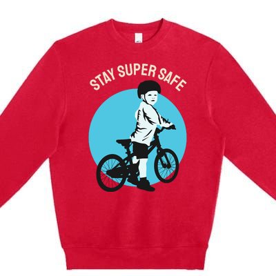 Stay Super Safe Premium Crewneck Sweatshirt