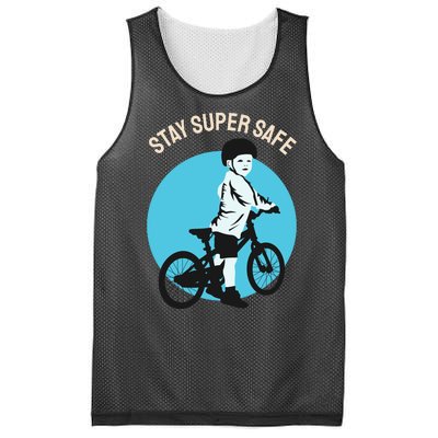 Stay Super Safe Mesh Reversible Basketball Jersey Tank