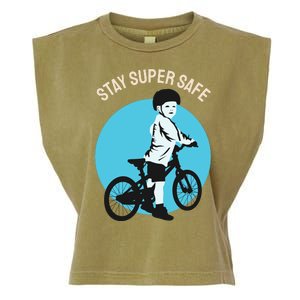 Stay Super Safe Garment-Dyed Women's Muscle Tee