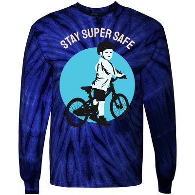 Stay Super Safe Tie-Dye Long Sleeve Shirt