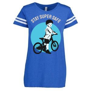 Stay Super Safe Enza Ladies Jersey Football T-Shirt