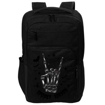 Spooky Season Skeleton Halloween Bone Hand Spider Impact Tech Backpack