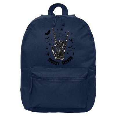 Spooky Season Skeleton Halloween Bone Hand Spider 16 in Basic Backpack