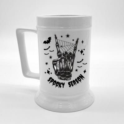 Spooky Season Skeleton Halloween Bone Hand Spider Beer Stein