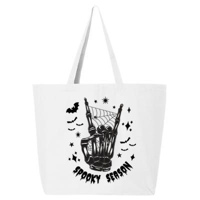 Spooky Season Skeleton Halloween Bone Hand Spider 25L Jumbo Tote