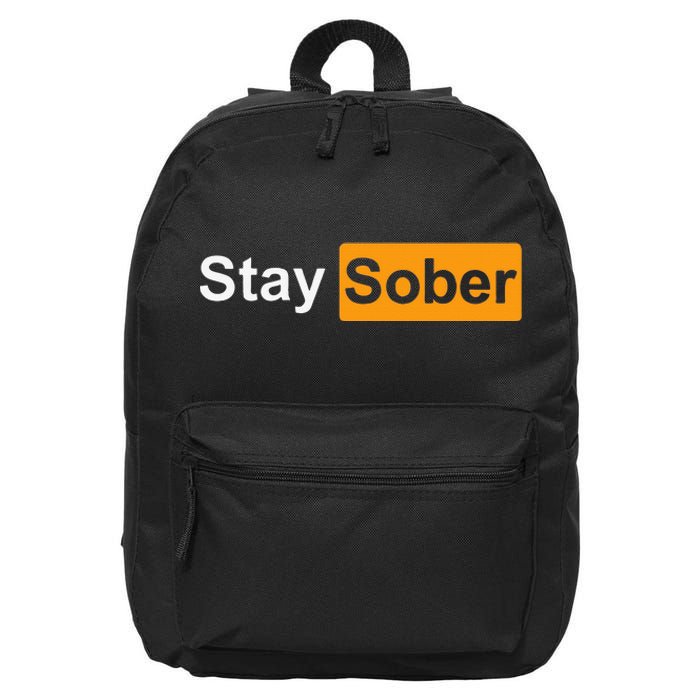 Stay Sober 16 in Basic Backpack