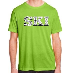 Ski Snowboard Skiing Snowboarding Lover Skier Gift Tee Cute Gift Adult ChromaSoft Performance T-Shirt