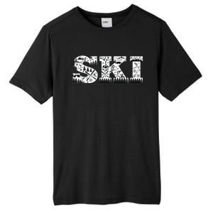 Ski Snowboard Skiing Snowboarding Lover Skier Gift Tee Cute Gift Tall Fusion ChromaSoft Performance T-Shirt