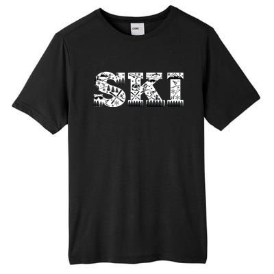 Ski Snowboard Skiing Snowboarding Lover Skier Gift Tee Cute Gift Tall Fusion ChromaSoft Performance T-Shirt