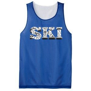 Ski Snowboard Skiing Snowboarding Lover Skier Gift Tee Cute Gift Mesh Reversible Basketball Jersey Tank