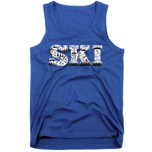 Ski Snowboard Skiing Snowboarding Lover Skier Gift Tee Cute Gift Tank Top