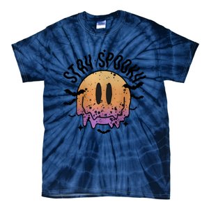 Stay Spooky Season Halloween Retro Fall Tie-Dye T-Shirt