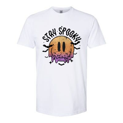 Stay Spooky Season Halloween Retro Fall Softstyle CVC T-Shirt