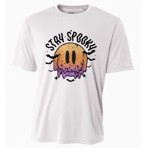 Stay Spooky Season Halloween Retro Fall Cooling Performance Crew T-Shirt