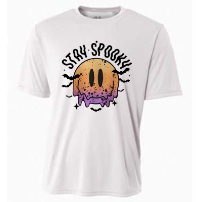 Stay Spooky Season Halloween Retro Fall Cooling Performance Crew T-Shirt