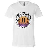 Stay Spooky Season Halloween Retro Fall V-Neck T-Shirt