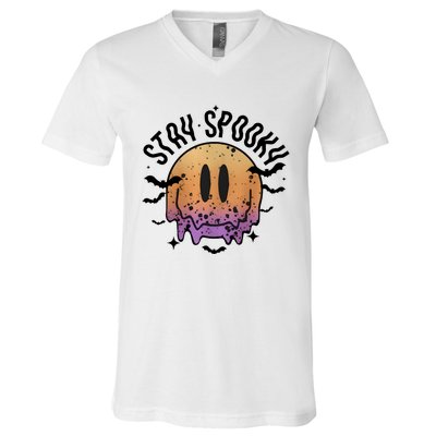 Stay Spooky Season Halloween Retro Fall V-Neck T-Shirt