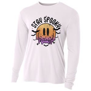 Stay Spooky Season Halloween Retro Fall Cooling Performance Long Sleeve Crew