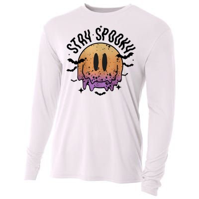 Stay Spooky Season Halloween Retro Fall Cooling Performance Long Sleeve Crew