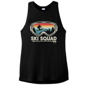 Ski Squad Ski Snowboard Goggles Skiing Snow Mountain Gift Ladies PosiCharge Tri-Blend Wicking Tank