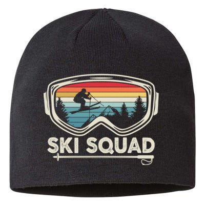 Ski Squad Ski Snowboard Goggles Skiing Snow Mountain Gift Sustainable Beanie