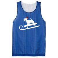 Sledding Scottie Scottish Terrier With Santa Hat Christmas Gift Mesh Reversible Basketball Jersey Tank