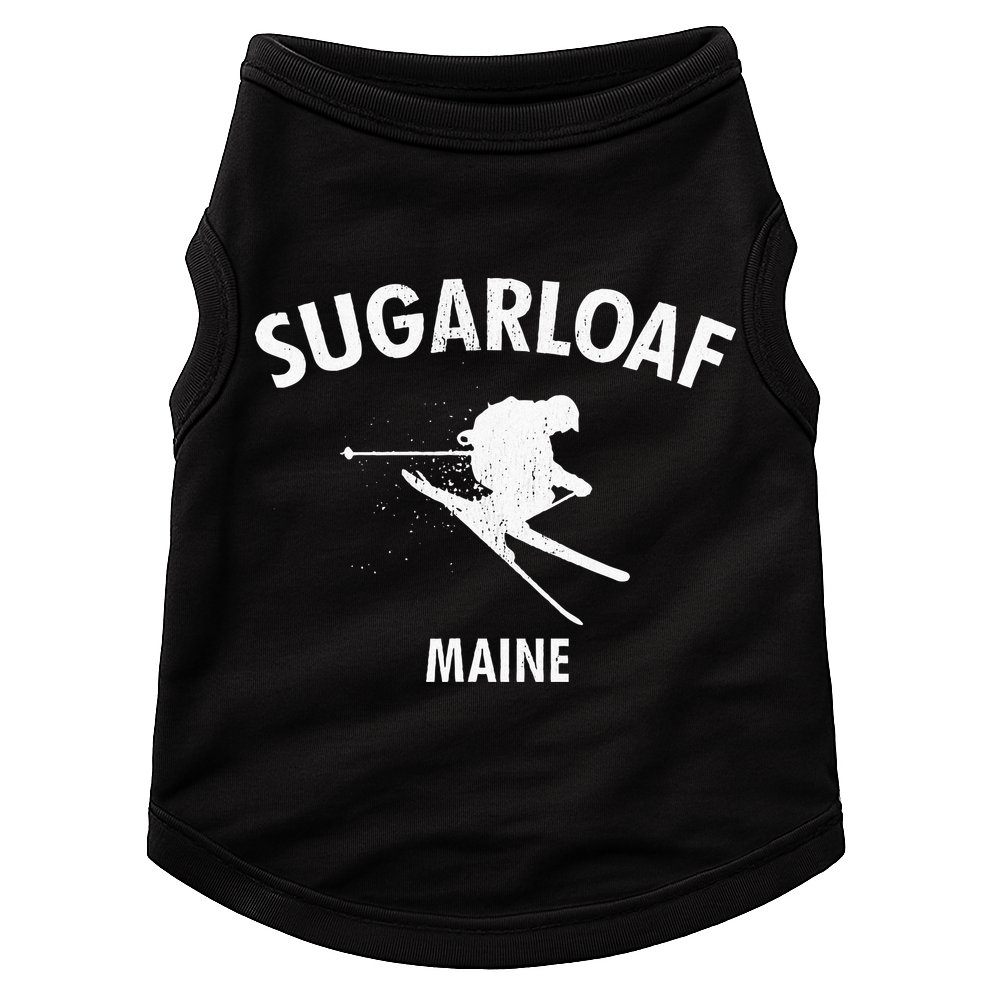 Sugarloaf Skiing Ski Maine Gift Doggie Tank