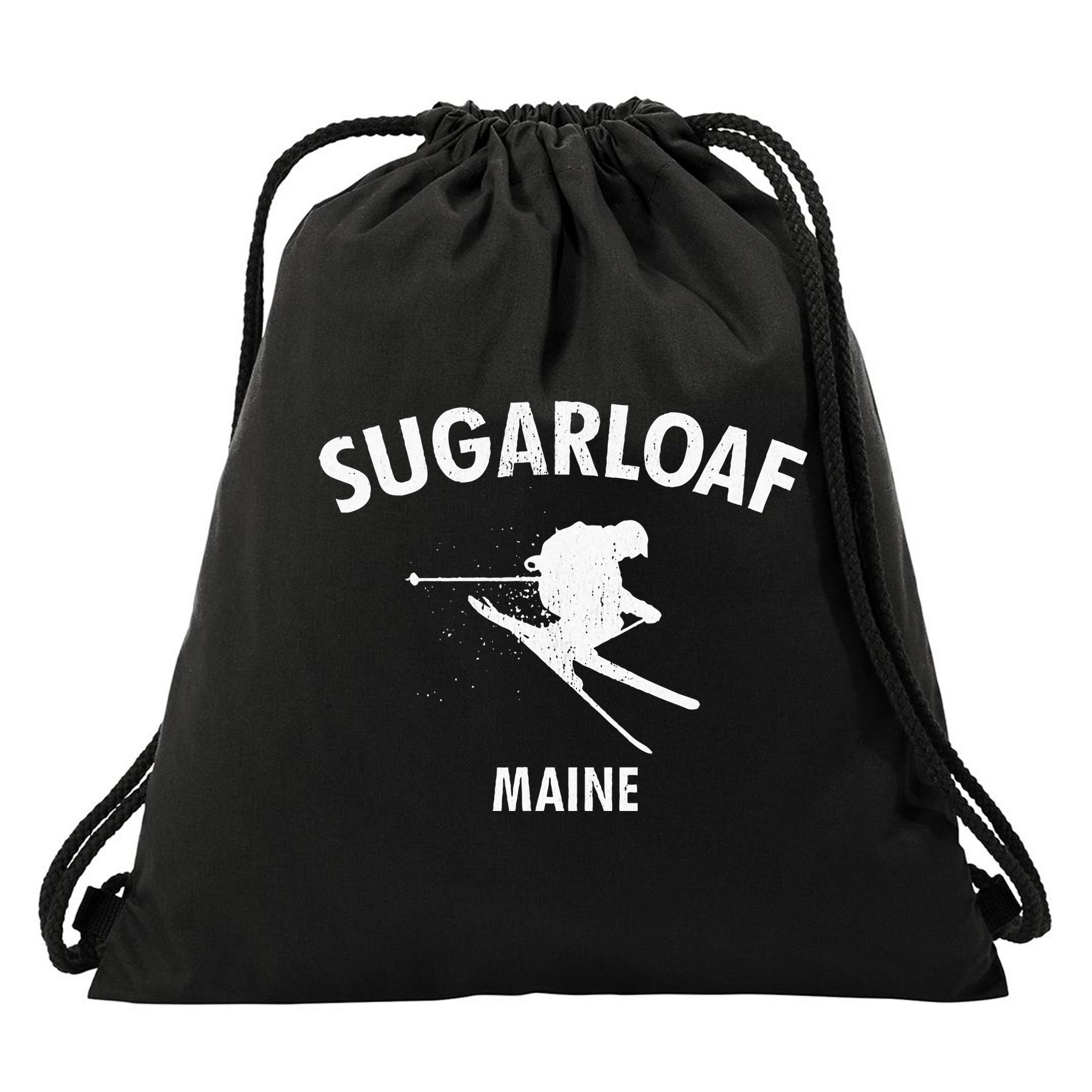 Sugarloaf Skiing Ski Maine Gift Drawstring Bag