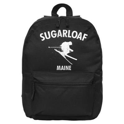 Sugarloaf Skiing Ski Maine Gift 16 in Basic Backpack