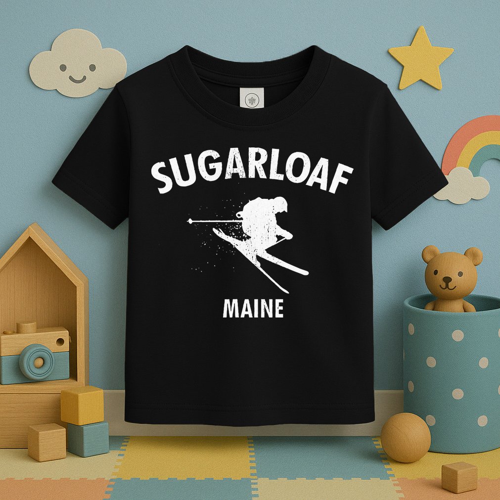 Sugarloaf Skiing Ski Maine Gift Toddler T-Shirt