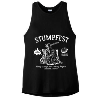 Stumpfest Sketch Stumpfest Brisbane Australia Vintage Ladies PosiCharge Tri-Blend Wicking Tank