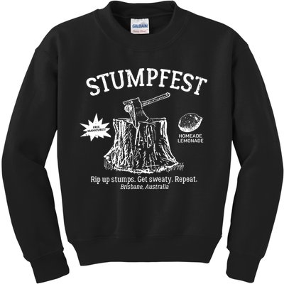Stumpfest Sketch Stumpfest Brisbane Australia Vintage Kids Sweatshirt