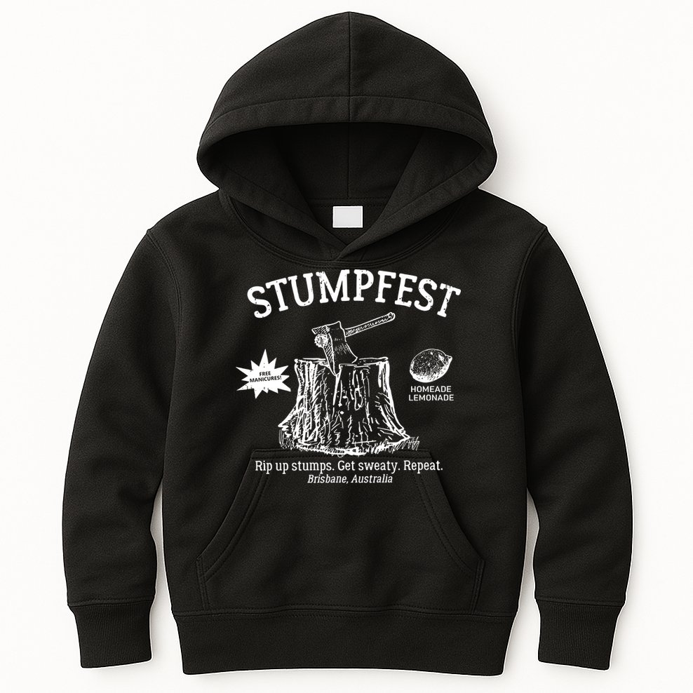 Stumpfest Sketch Stumpfest Brisbane Australia Vintage Kids Hoodie