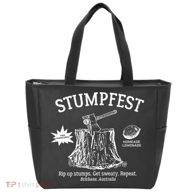 Stumpfest Sketch Stumpfest Brisbane Australia Vintage Zip Tote Bag