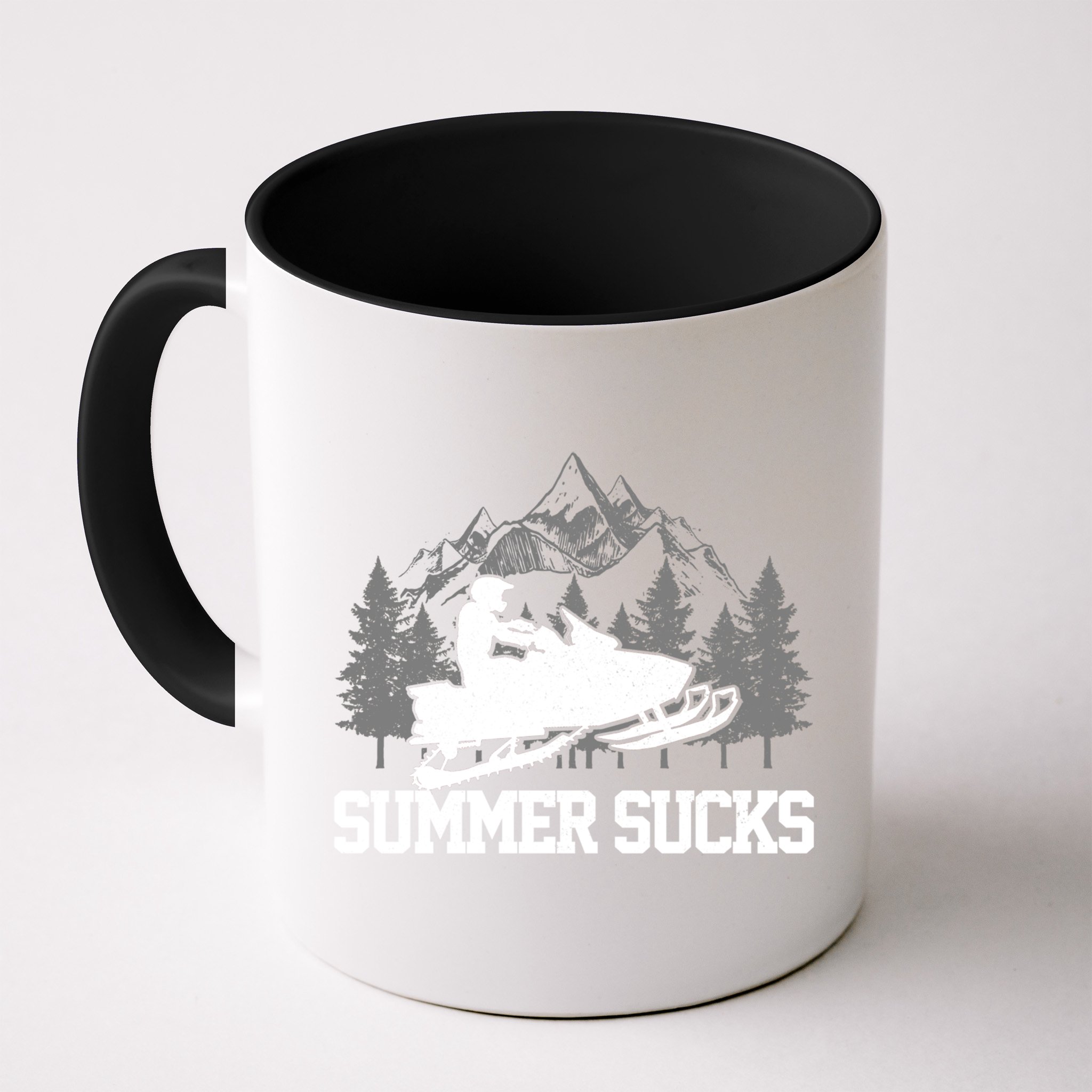 Snowmobile Summer Sucks Funny Motor Sled Vintage Gift Mug