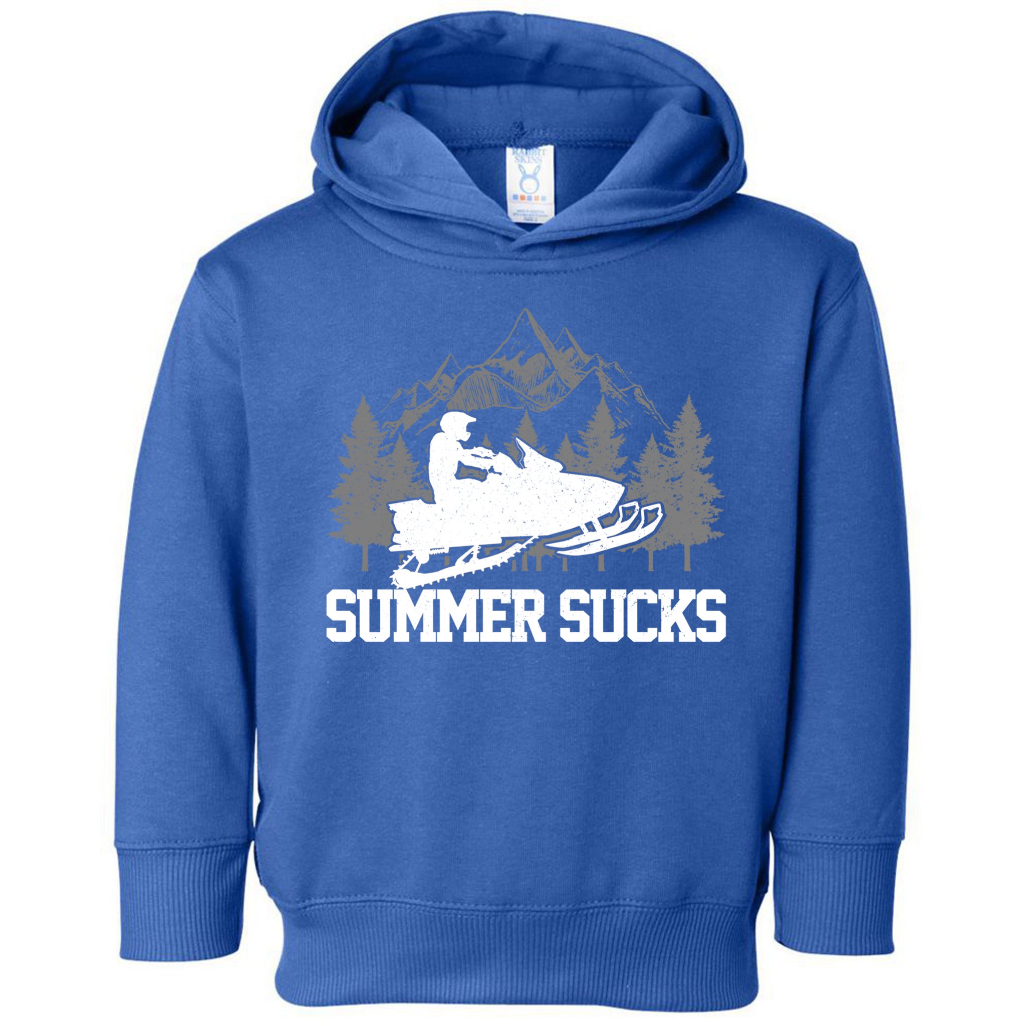 Snowmobile Summer Sucks Funny Motor Sled Vintage Gift Toddler Hoodie